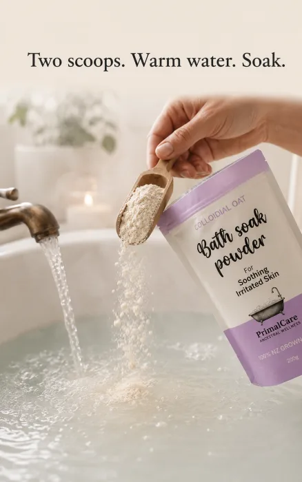 Two scoops, warm water, soak