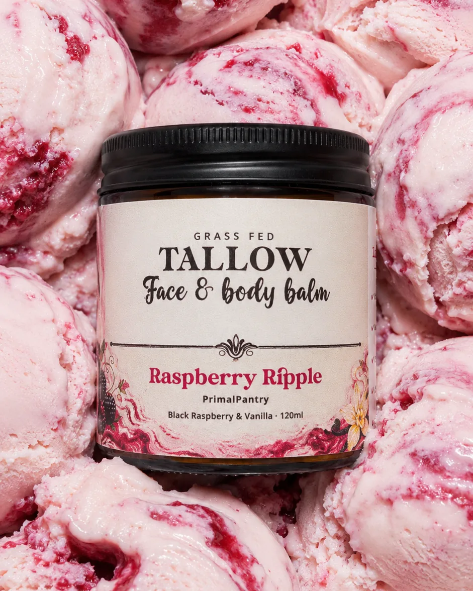 Raspberry Ripple — limited edition whipped tallow balm, black raspberry and vanilla