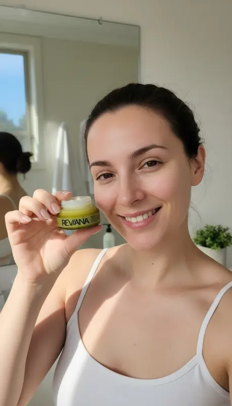 Customer with Reviana Eye Cream